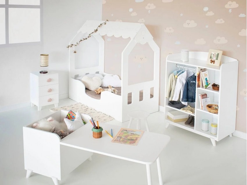 Chambre d'enfant Montessori Cabane avec armoire
